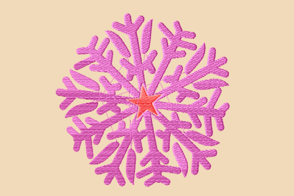Bold Ice Flakes Pink
