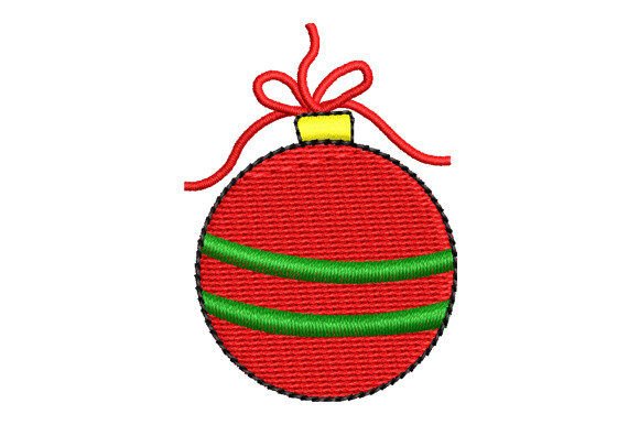 Christmas Bomb Embroidery Design