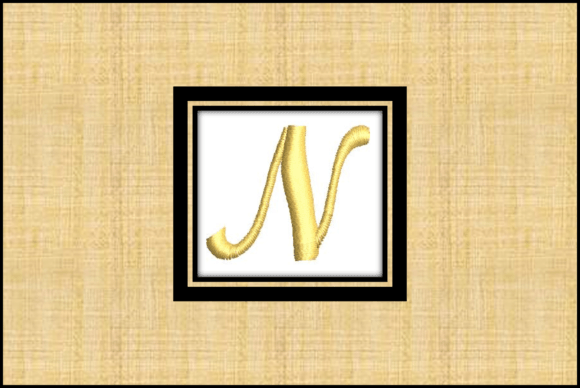 Gold Letter N: A Bold Embroidery Choice
